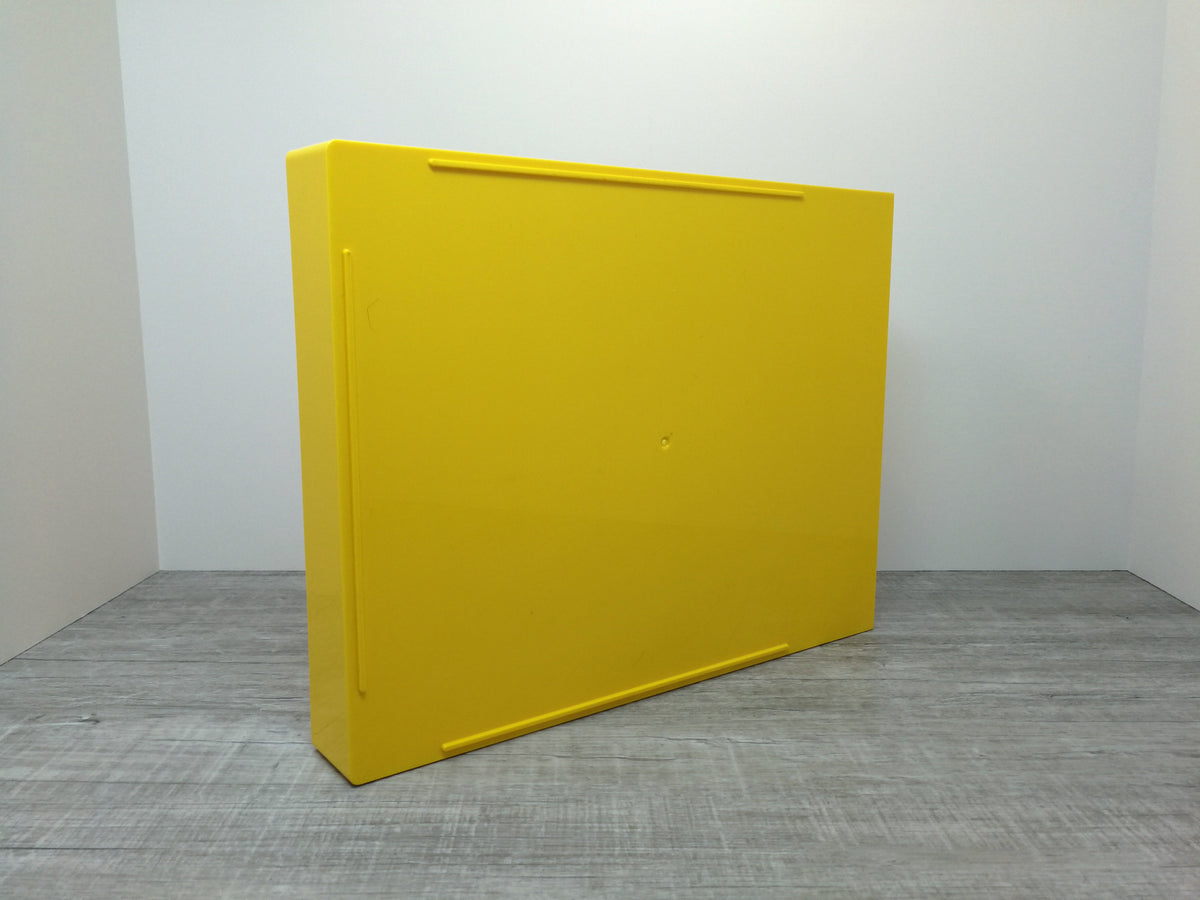 Contemporary Poppin Vivid Yellow Plastic  Desk Tray  | Modern Desk Accessories | Discontinued Vivid Yellow