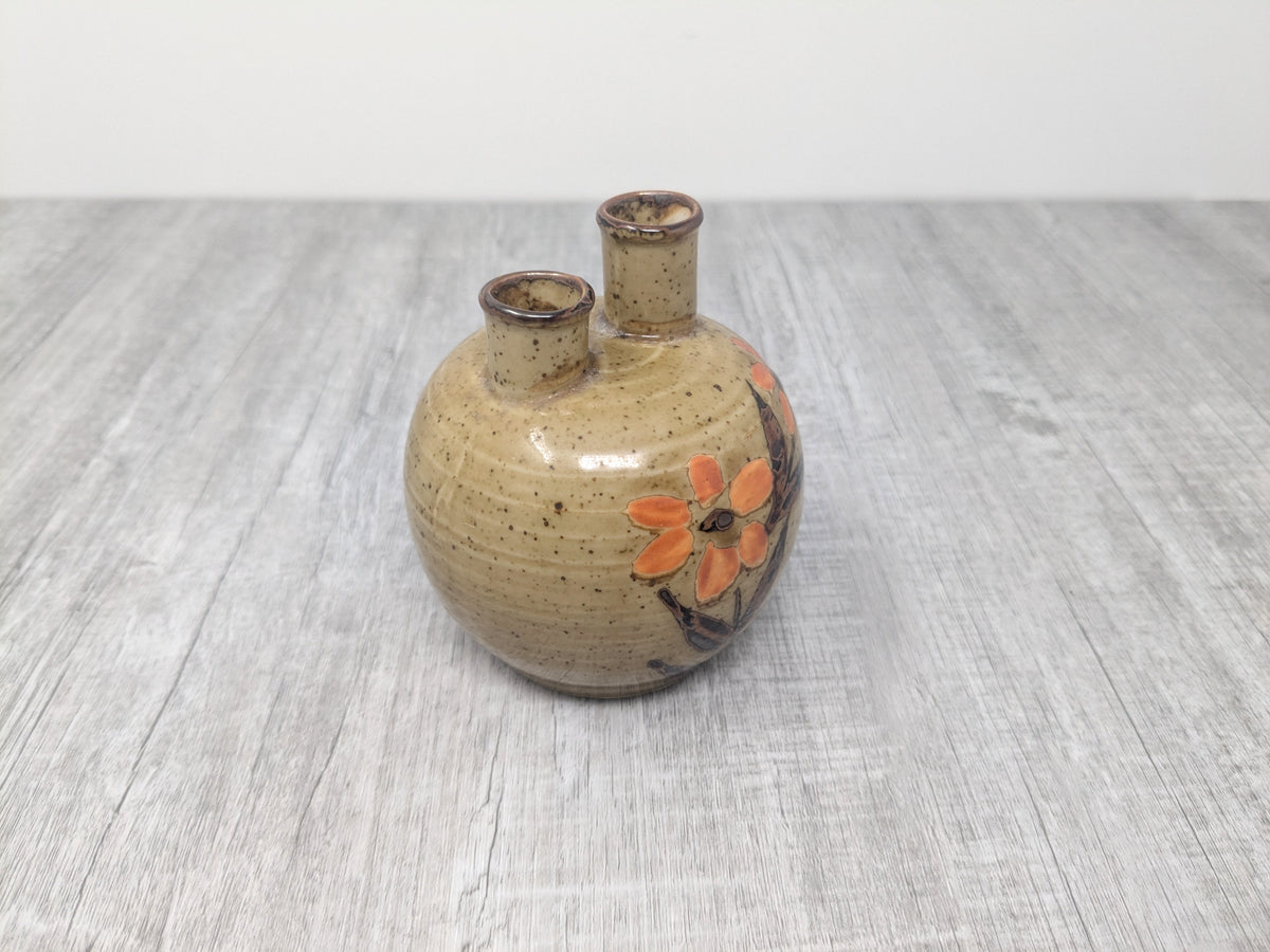 Ceramic Double Neck Vase | Japan 1970's |