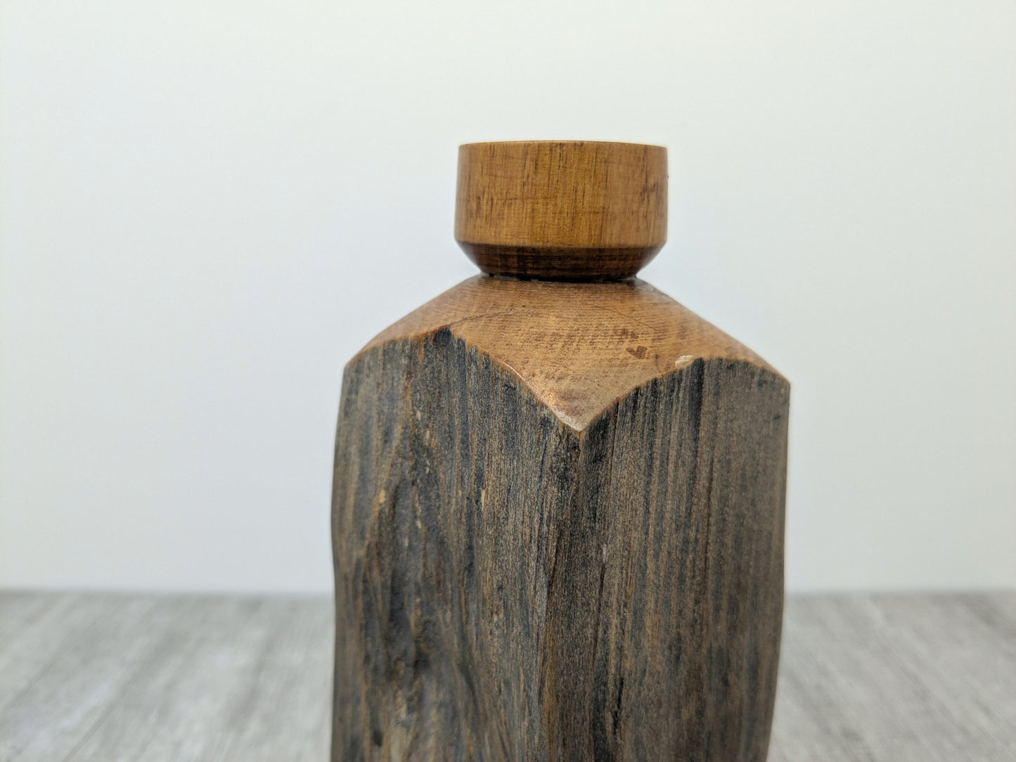 Hand Made Wood Bottle | Lathe Worked Bottle