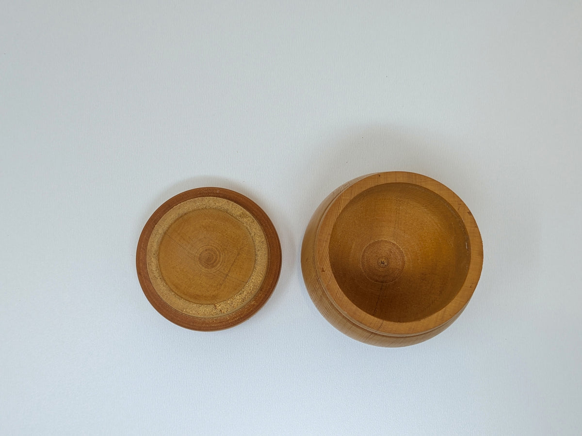 Yellow Cedar Wood Container | Hand Made Storage Vessel