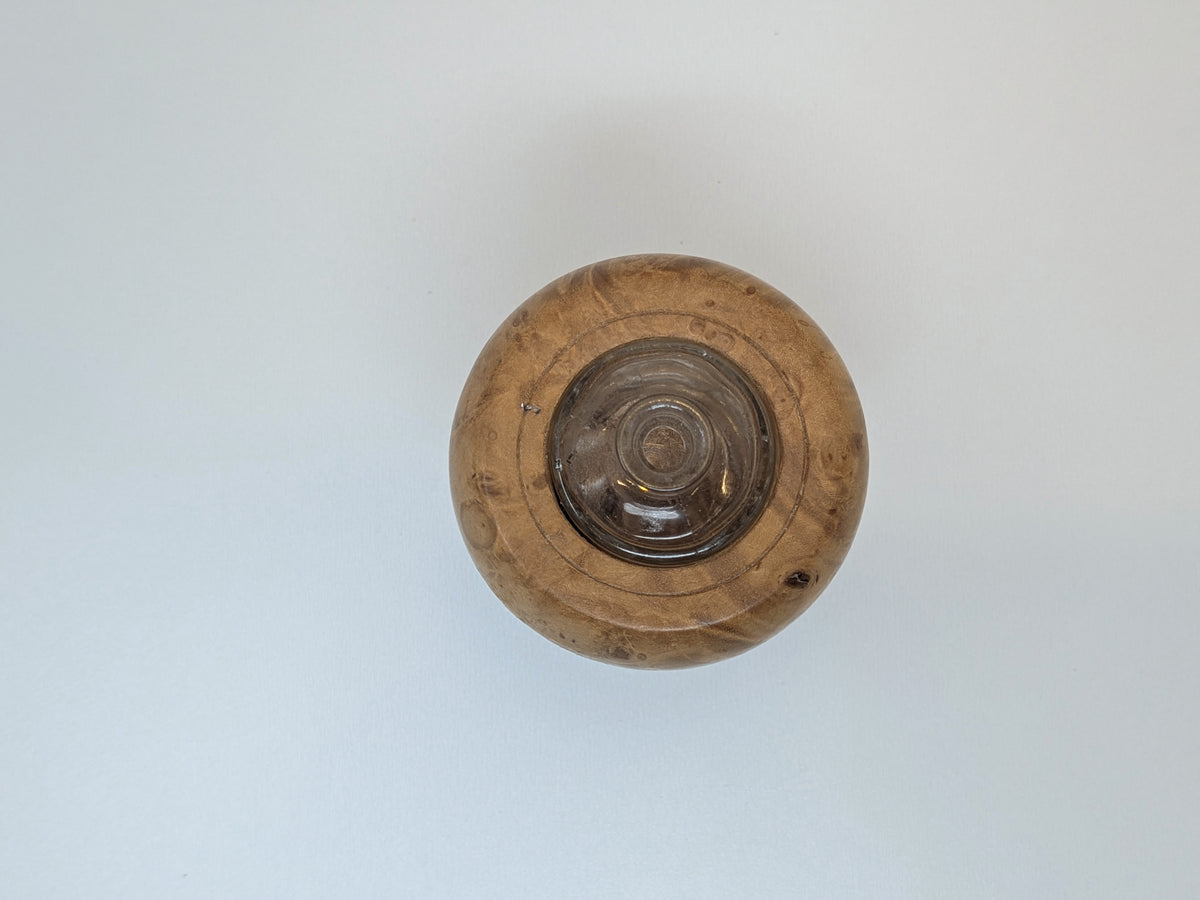 Burl Maple and Glass Dispenser Essential Oil Diffuser | Hand Made
