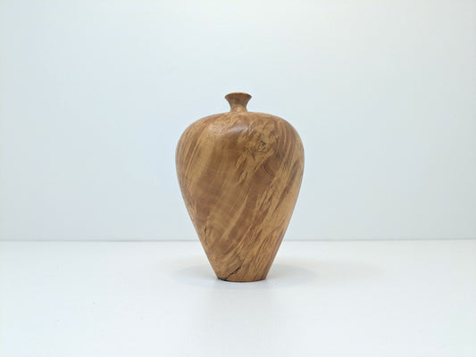 Highly Figured Maple Burl Vase | Natural Organic Modern