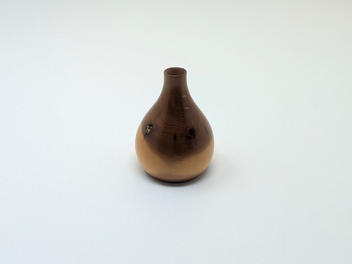 Pacific Yew Wood Vase | Decorative Micro Vase