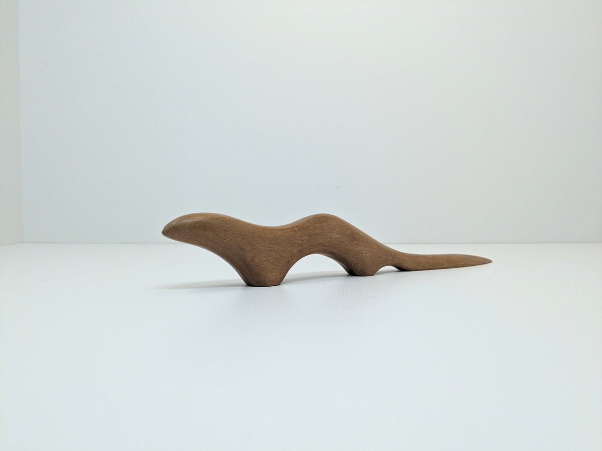 Wood Otter Mid Century Carving | Envelope Opener