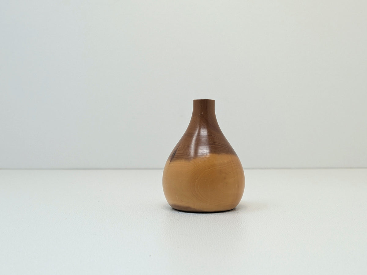 Pacific Yew Wood Vase | Decorative Micro Vase