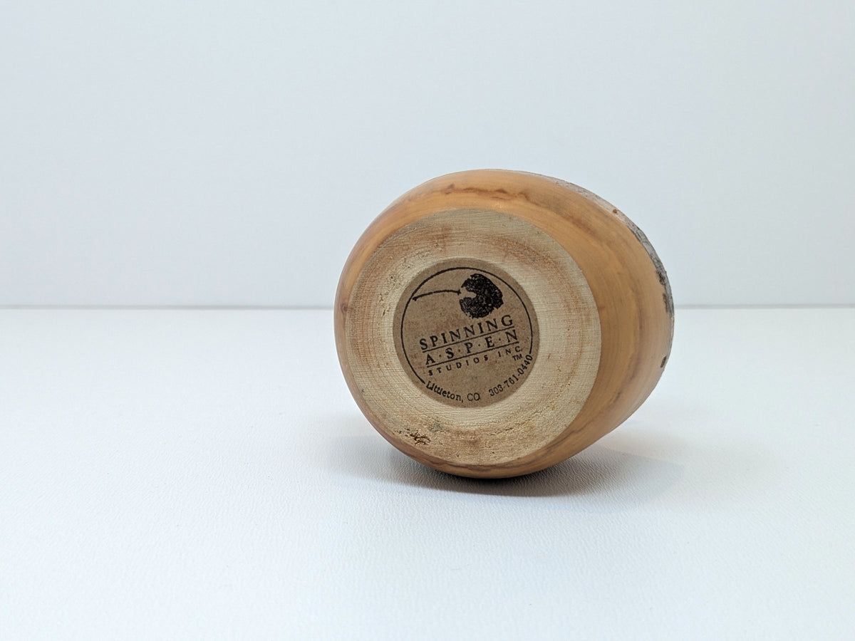 Aspen Wood Vase | Spinning Aspen Woodturning