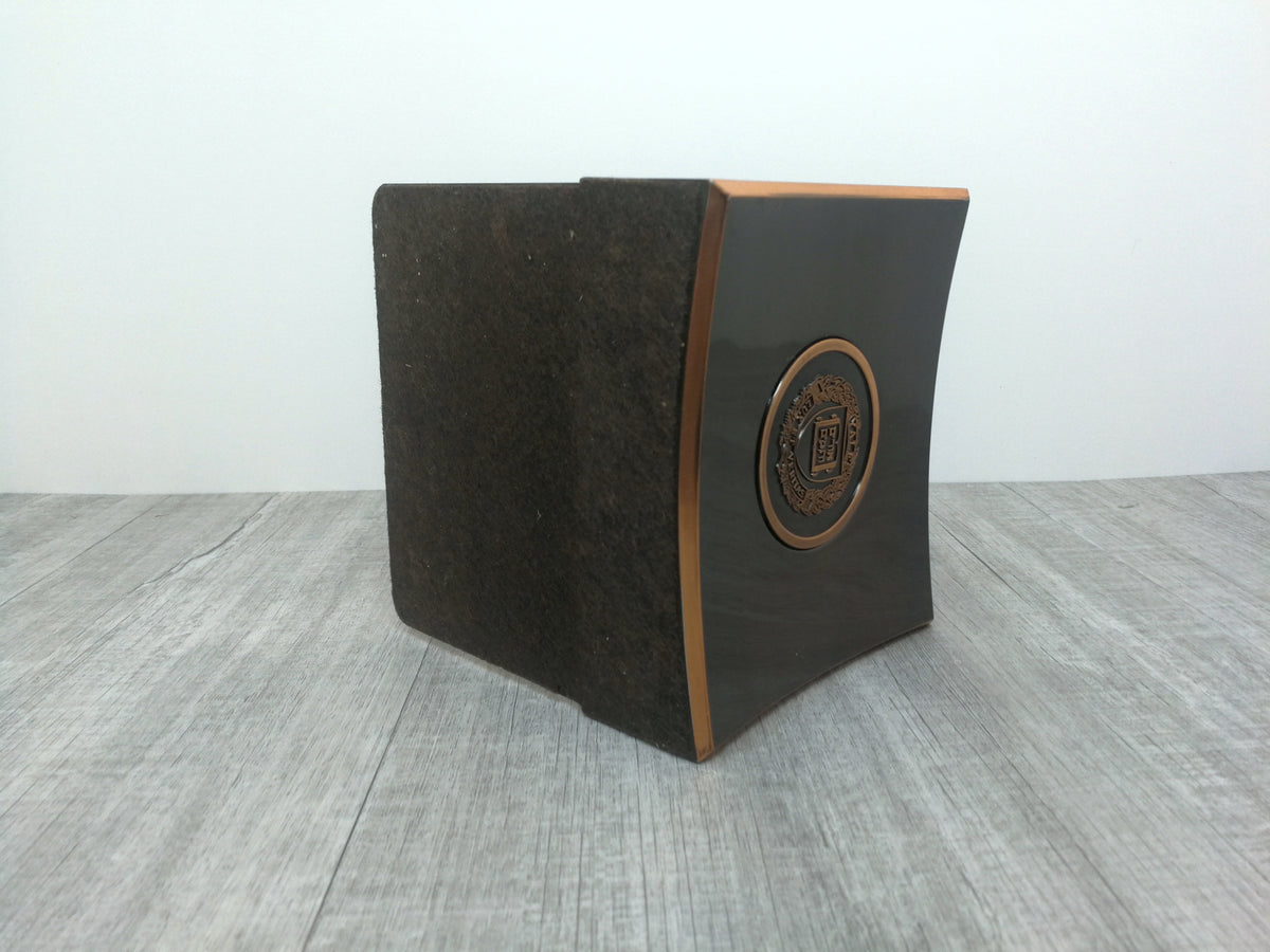 YALE University Metal Concave Bookend | Space Age Design | Own part of Excellence Without the Student Debt